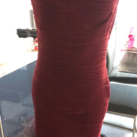 Wave off shoulder mini Burgundy - Picture 7 of 8